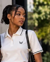 BUTTERFLY WOMEN’S POLO Relaxed fit — BUTTERFLY POLO by BUTTERFLY BORN TO ENVOLVE, Goma , Bukavu , Kinshasa , Nairobi, Kigali